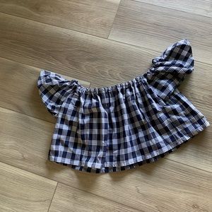 PALAKA PRINT IN NAVY TOP BY PAPALE PIKO 🤍